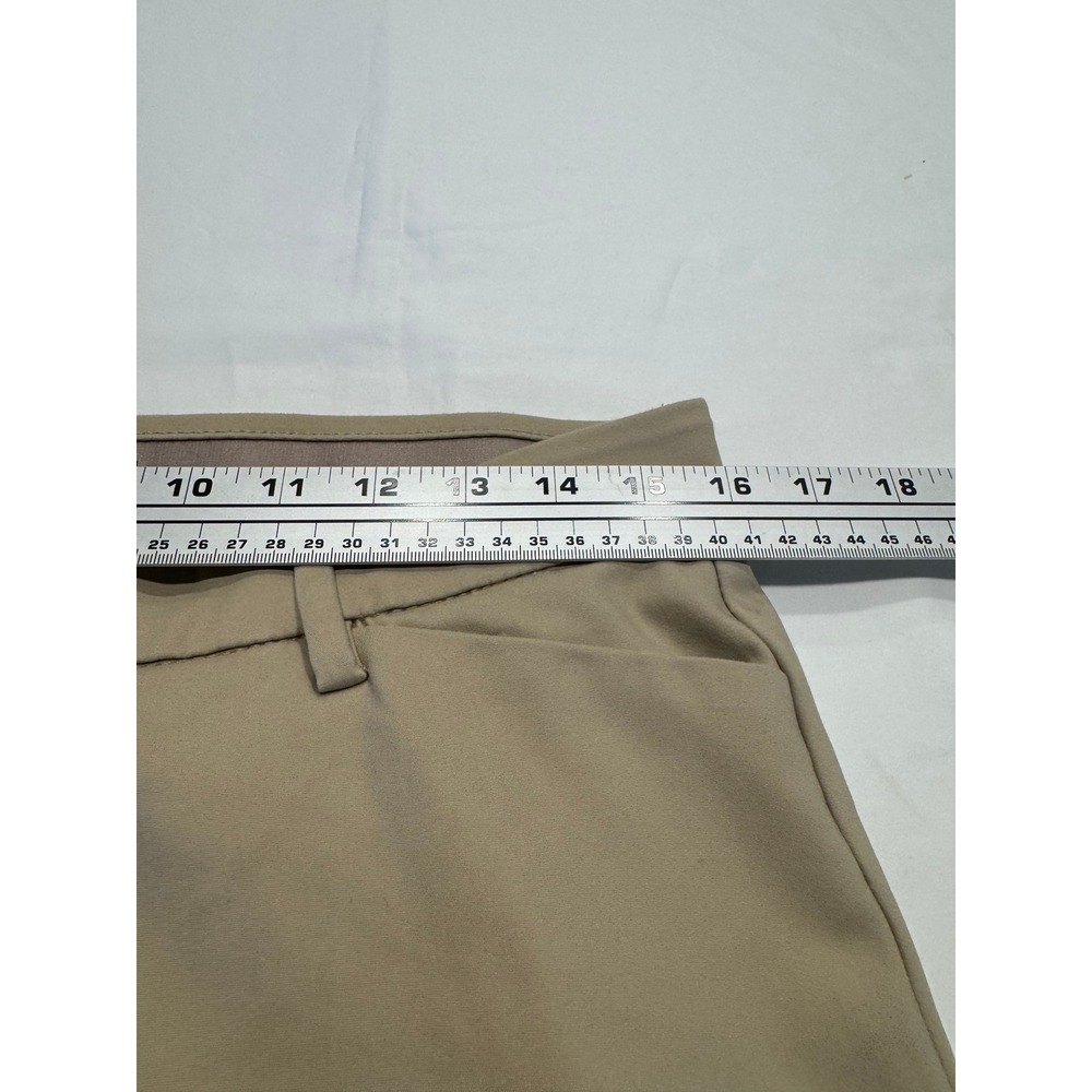 Lee Trouser Flex Motion Regular Fit Mid Rise Pants 10 Short Khaki Tan Excellent - Picture 6 of 8